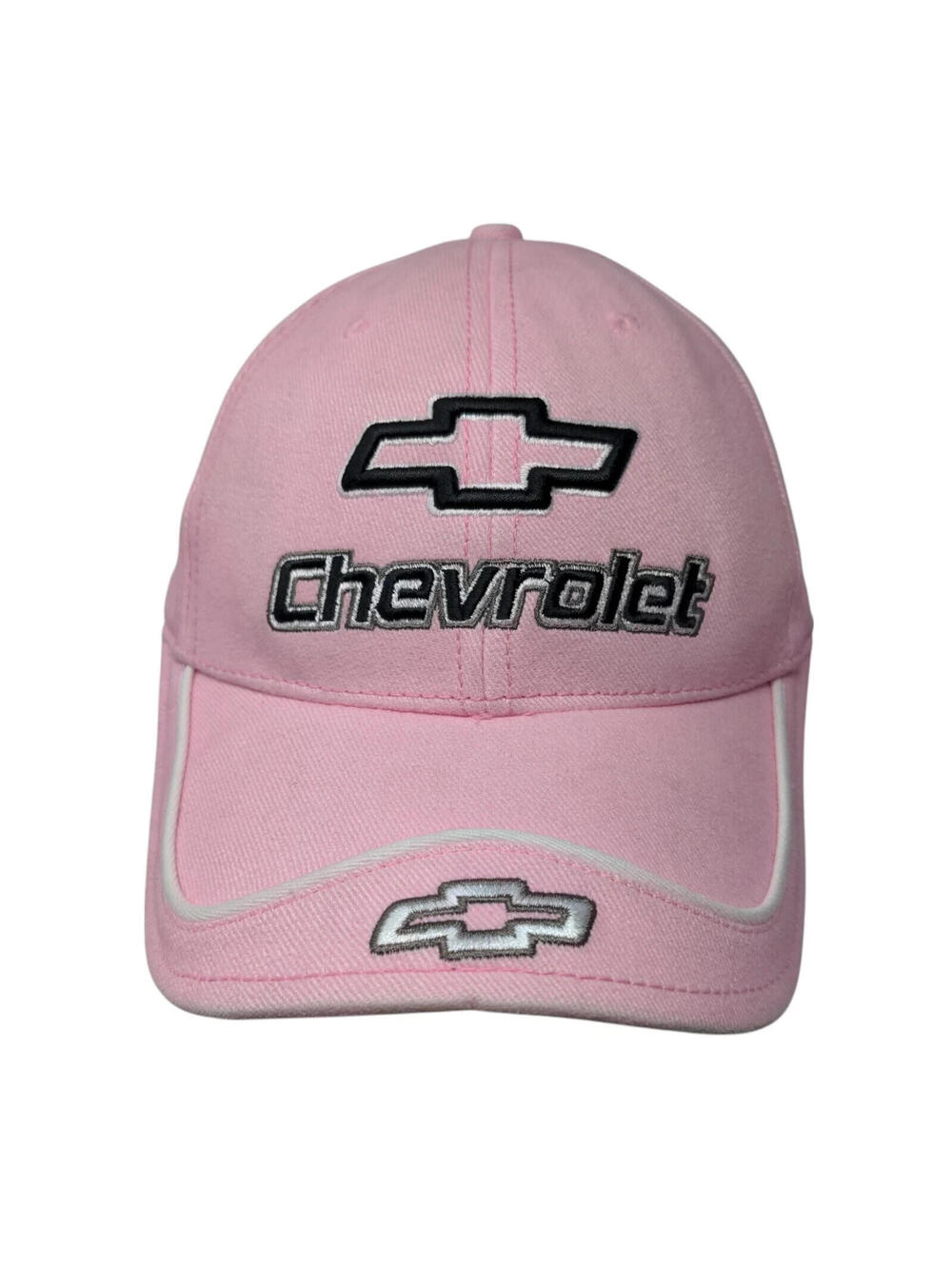 2000s Chevrolet Logo Pink Strapback Hat Racing GM OSFA Clean